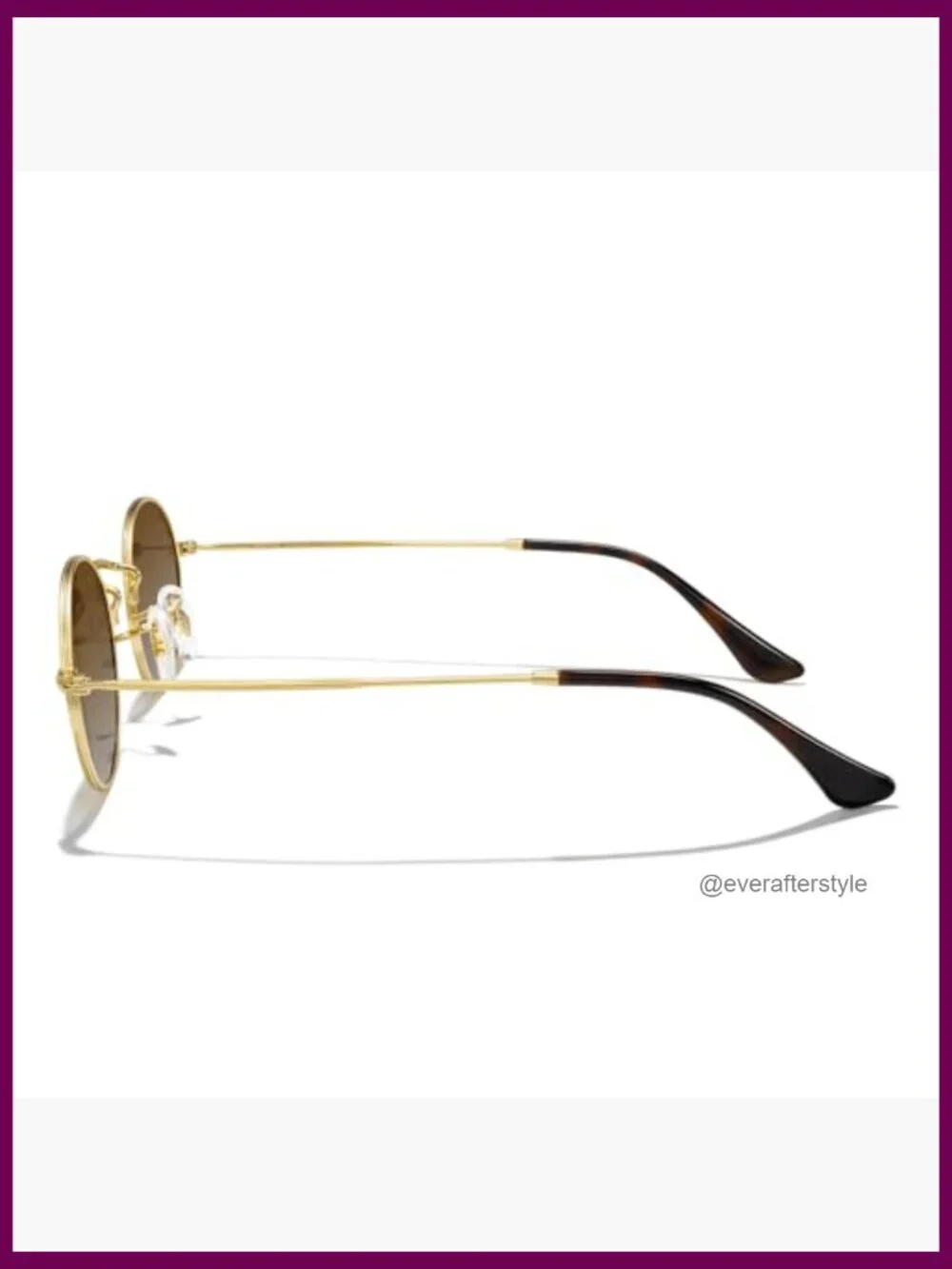 Oval Metal Polarized Sunglasses Classic Retro Shades